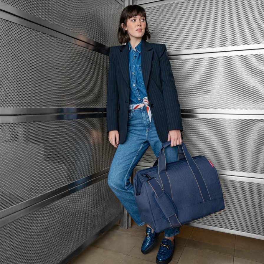 Travel Reisenthel | Allrounder L Herringbone Dark Blue