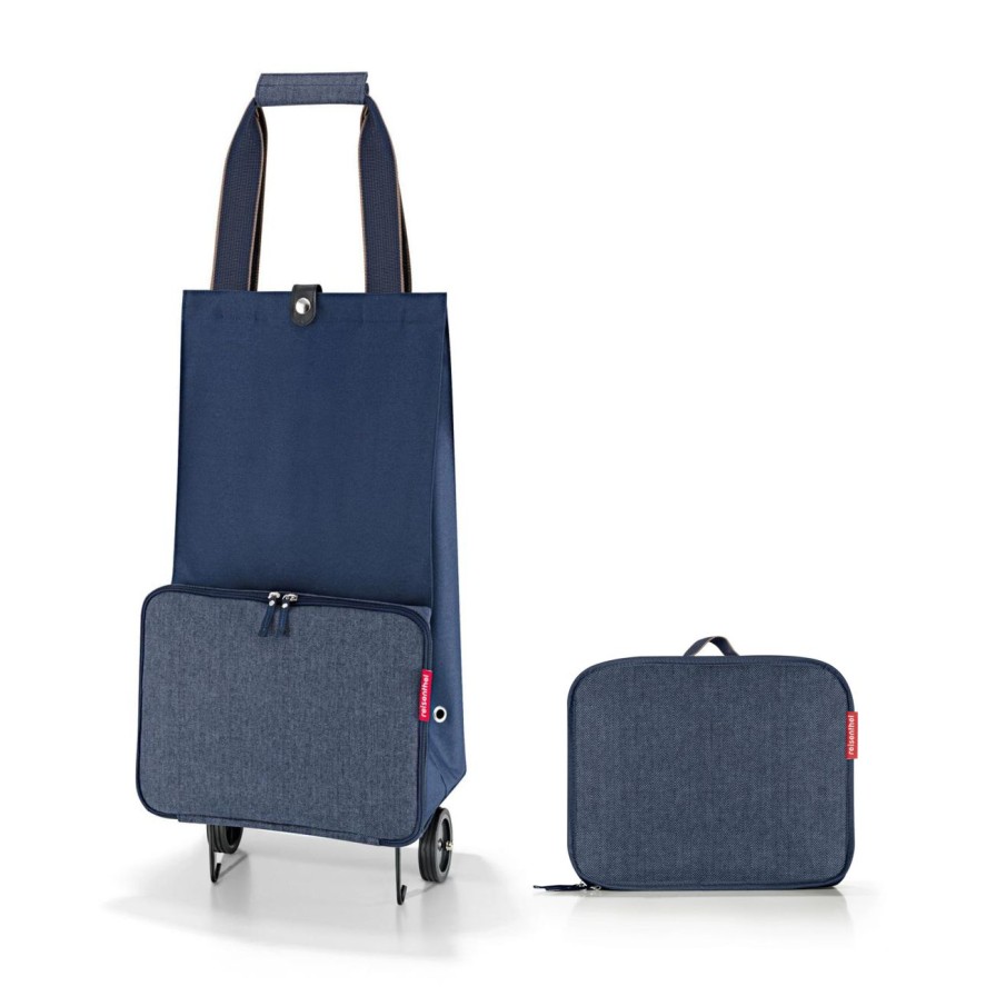 Shopping Reisenthel | Foldabletrolley Herringbone Dark Blue