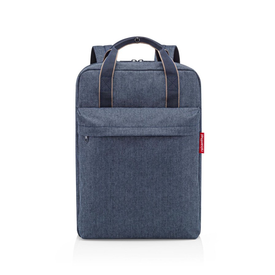 Travel Reisenthel | Allday Backpack M Herringbone Dark Blue