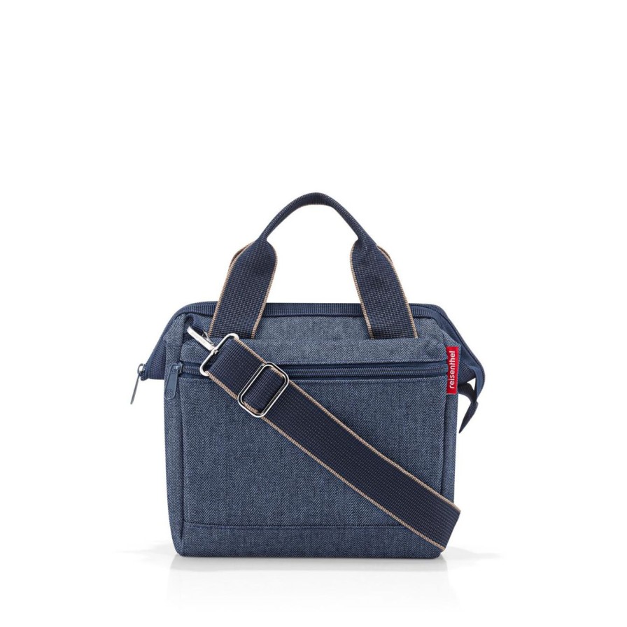 Travel Reisenthel | Allrounder Cross Herringbone Dark Blue