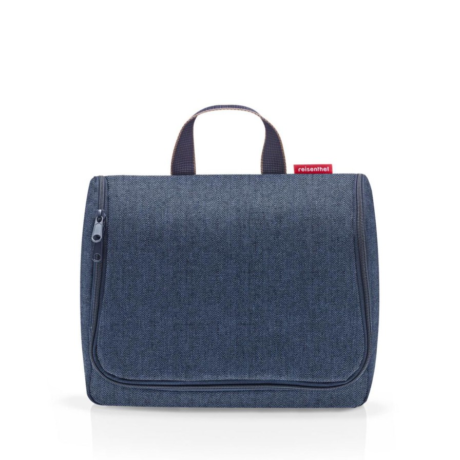 Cosmetic Reisenthel | Toiletbag Xl Herringbone Dark Blue