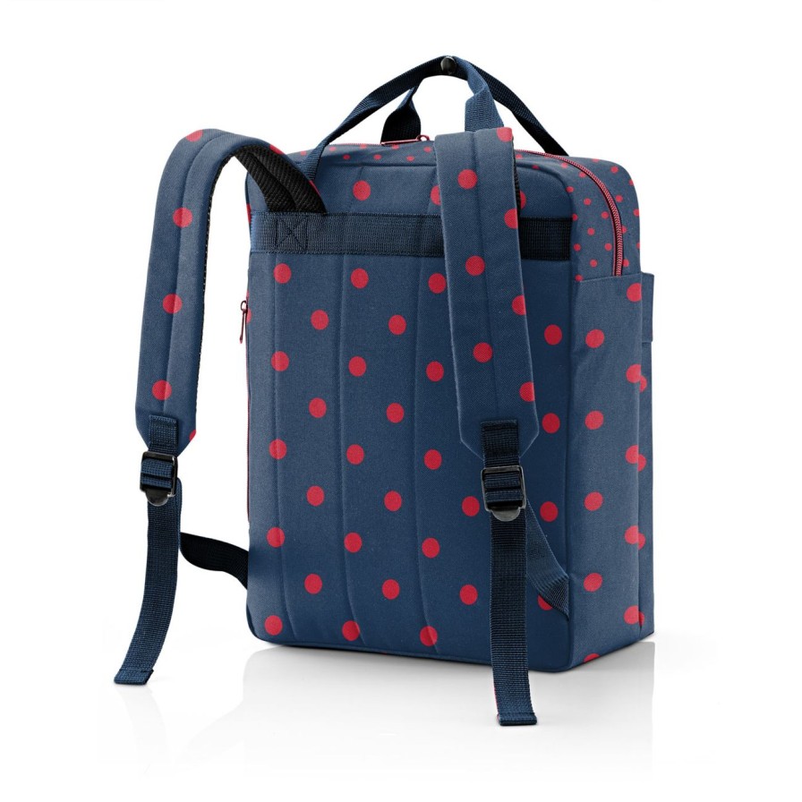 Travel Reisenthel | Allday Backpack M Mixed Dots Red