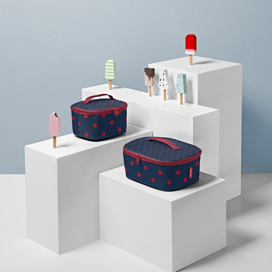 Shopping Reisenthel | Coolerbag S Pocket + Coolerbag M Pocket Frame Mixed Dots Red