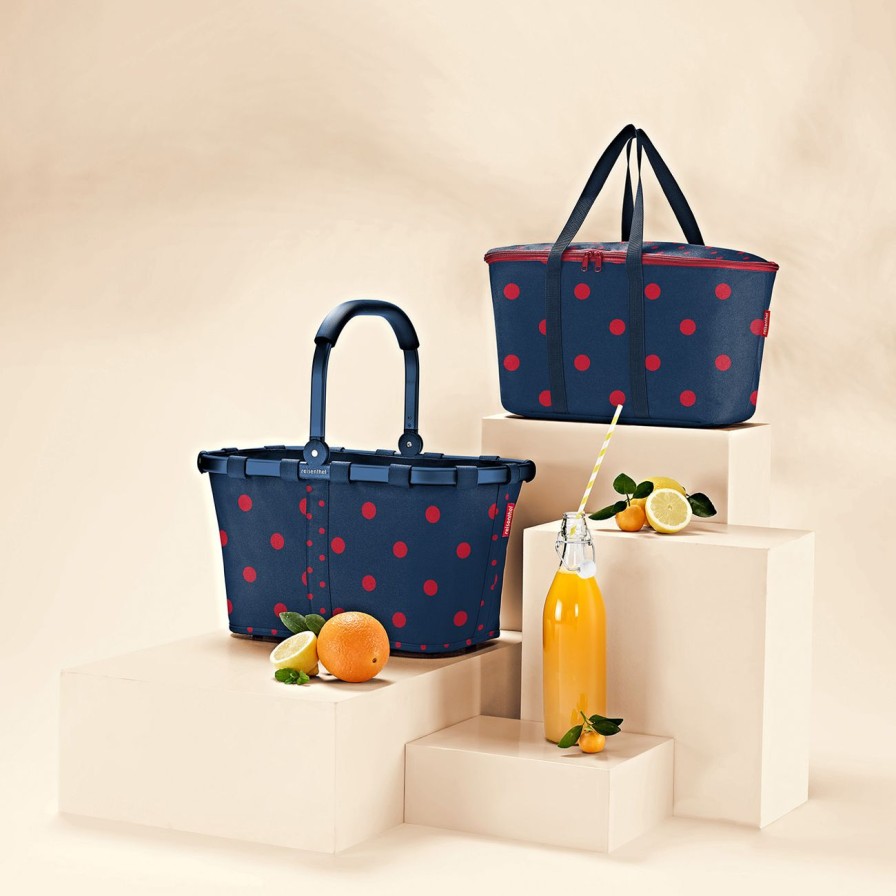 Shopping Reisenthel | Carrybag + Coolerbag Spar-Set Frame Mixed Dots Red