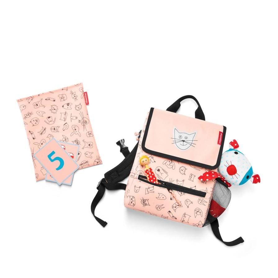 Kids Reisenthel | Backpack Kids Cats And Dogs Rose