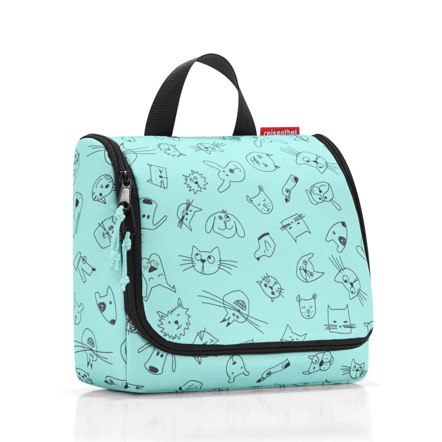 Kids Reisenthel | Toiletbag Kids Cats And Dogs Mint