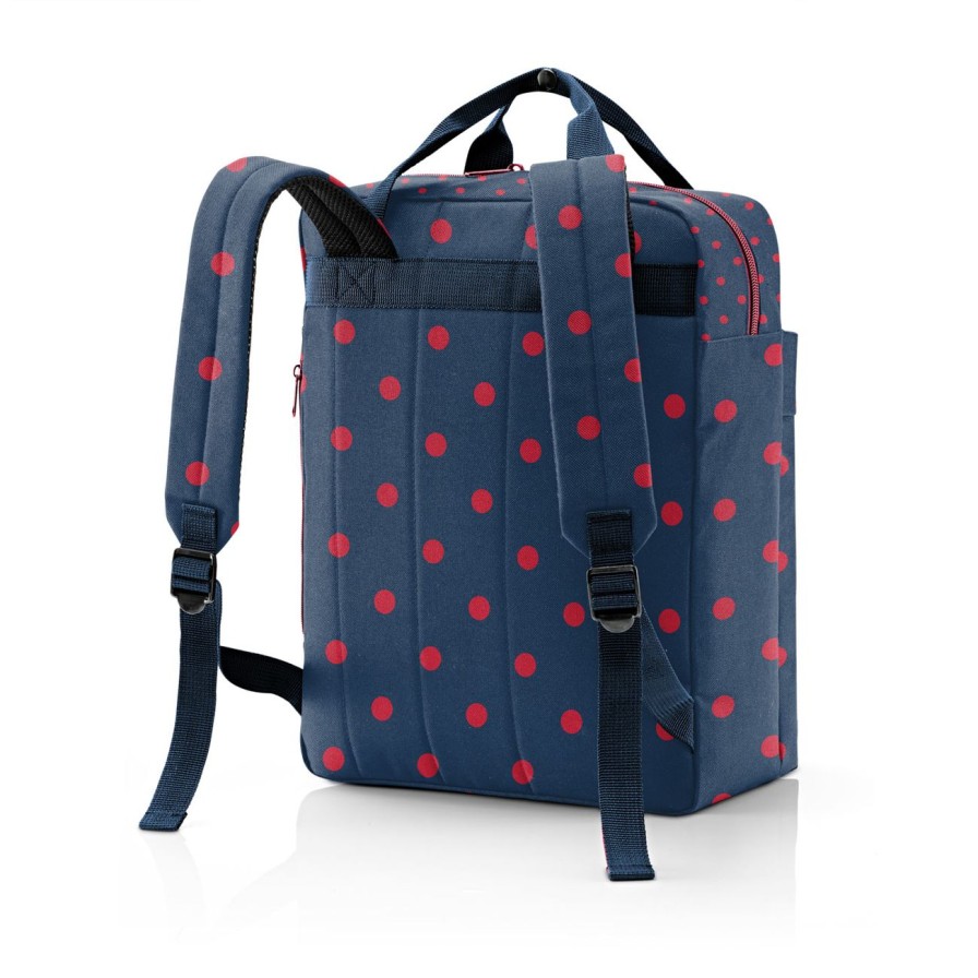 Travel Reisenthel | Allday Backpack M Mixed Dots Red