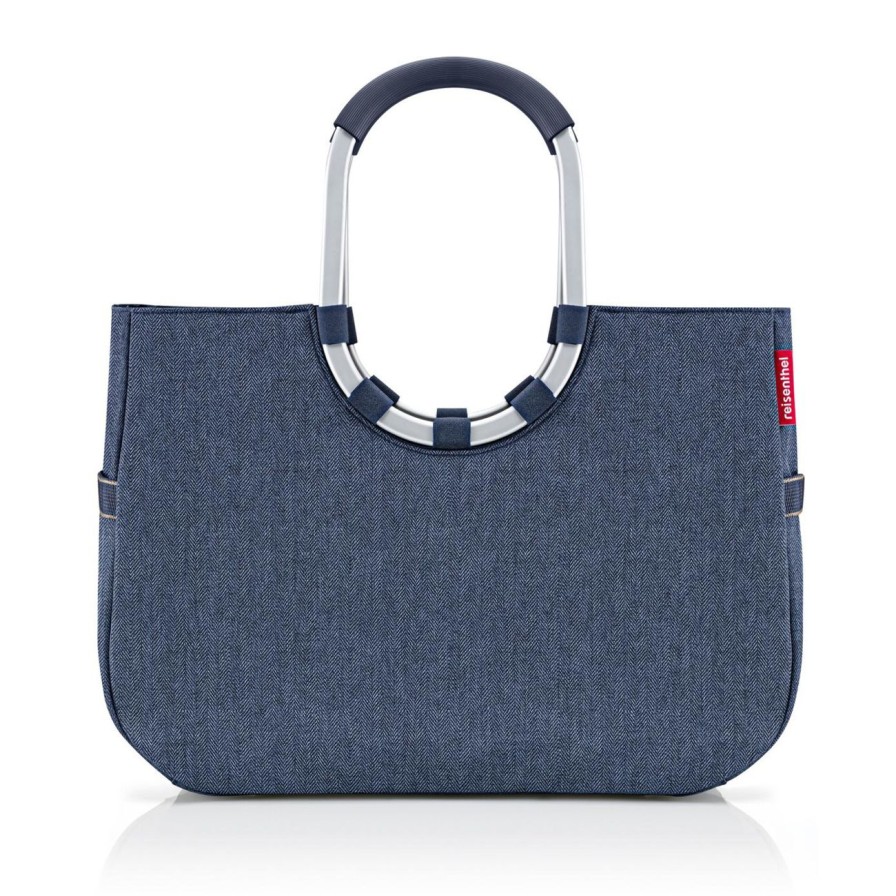 Shopping Reisenthel | Loopshopper L Herringbone Dark Blue