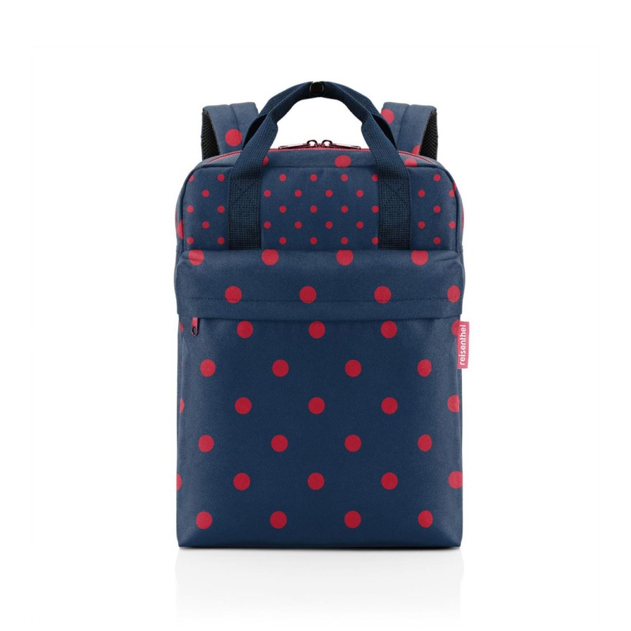 Travel Reisenthel | Allday Backpack M Mixed Dots Red